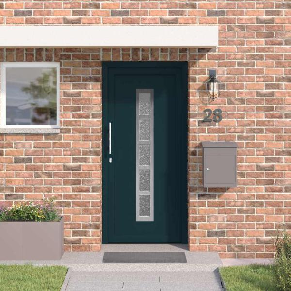 ARDEBO.de - Vordertür Anthrazit 108 x 208 cm PVC