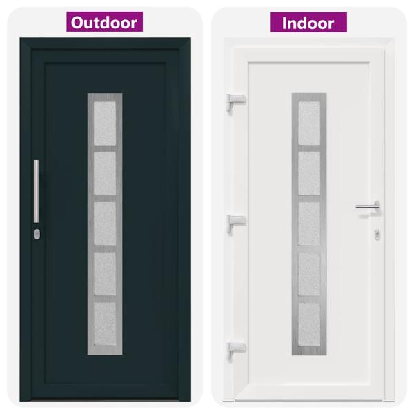 Vordertür Anthrazit 108 x 208 cm PVC