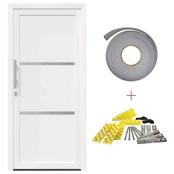 Vordertür Weiß 98 x 208 cm PVC