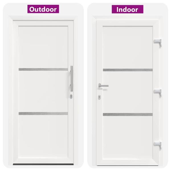 Vordertür Weiß 98 x 200 cm PVC