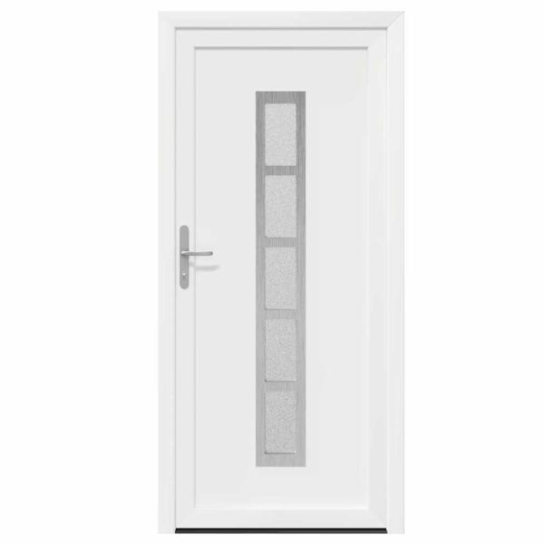 Vordertür Weiß 108 x 208 cm PVC
