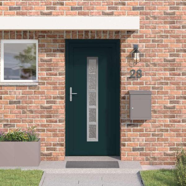 ARDEBO.de - Vordertür Anthrazit 108 x 208 cm PVC