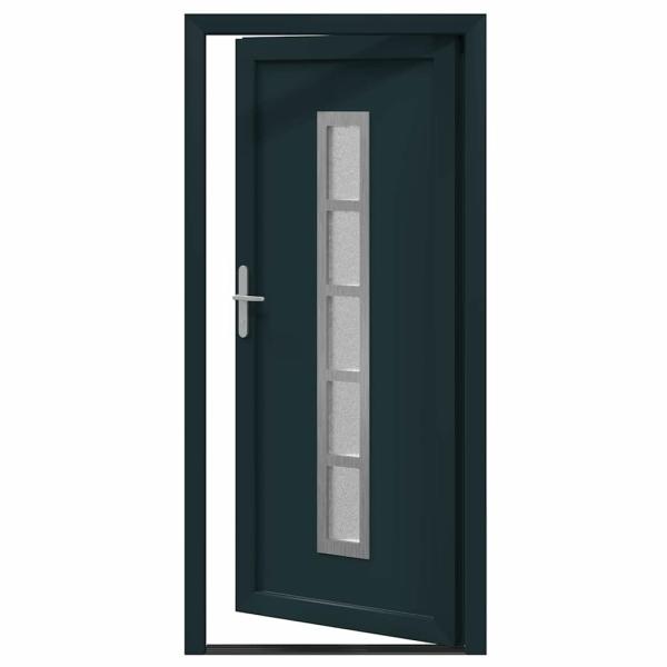 Vordertür Anthrazit 108 x 208 cm PVC
