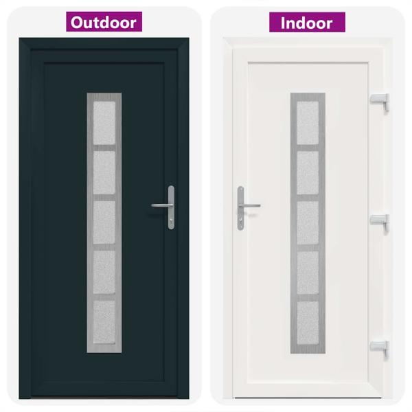 Vordertür Anthrazit 98 x 200 cm PVC