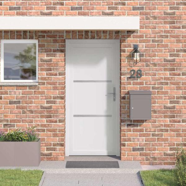 ARDEBO.de - Vordertür Weiß 88 x 200 cm PVC