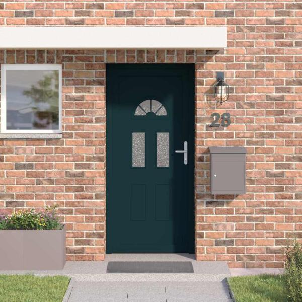 ARDEBO.de - Vordertür Anthrazit 110 x 210 cm PVC