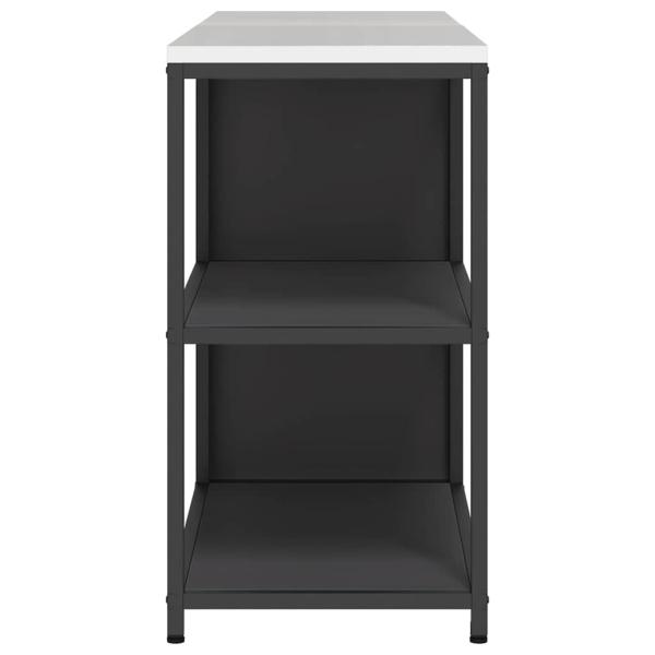 Küchenlager-Set mit Regal mit Speicher mit Tür Verstellbar 2 pcs Schwarz 150 x 50 x 92 cm