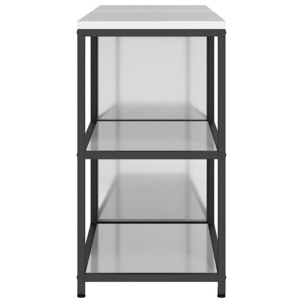 Küchenlager-Set 2 pcs Silber 150 x 50 x 92 cm Verzinkter Stahl