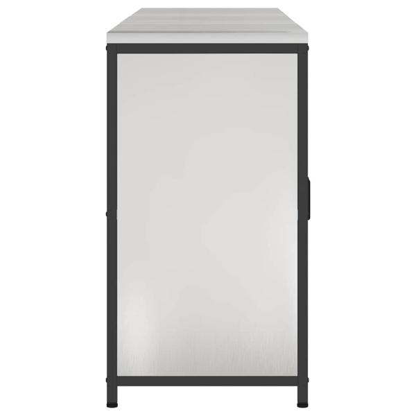 Küchenlager-Set 3 pcs Silber 180 x 50 x 92 cm Edelstahl