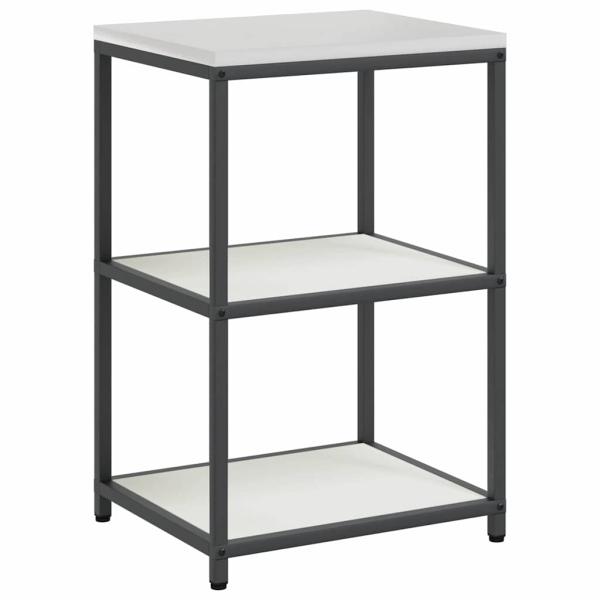 Küchenaufbewahrungsset mit Regal Sonstiges mit Speicher mit Tür 3 pcs Weiß 210 x 50 x 92 cm