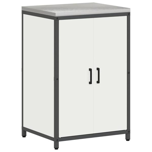 Küchenaufbewahrungsset mit Regal Sonstiges mit Speicher mit Tür 3 pcs Weiß 210 x 50 x 92 cm