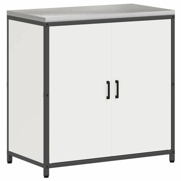 Küchenaufbewahrungsset mit Regal Sonstiges mit Speicher mit Tür 3 pcs Weiß 210 x 50 x 92 cm