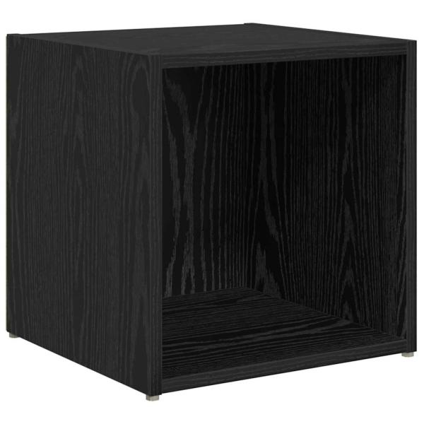 TV-Schrank Set mit Regal mit Speicher 6 pcs Schwarze Eiche Holzwerkstoff