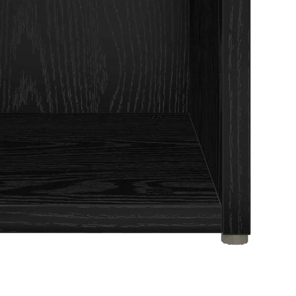 TV-Schrank Set mit Regal mit Speicher 6 pcs Schwarze Eiche Holzwerkstoff