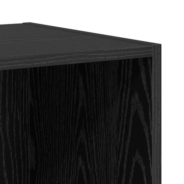 TV-Schrank Set mit Regal mit Speicher 6 pcs Schwarze Eiche Holzwerkstoff