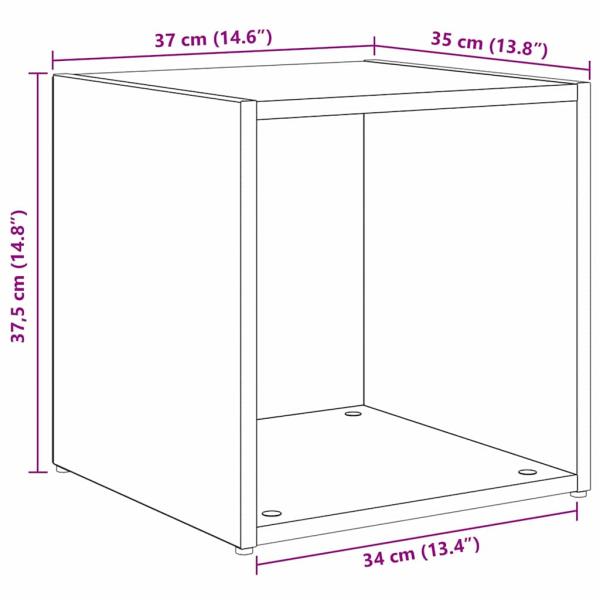 TV-Schrank Set mit Regal mit Speicher 6 pcs Schwarze Eiche Holzwerkstoff