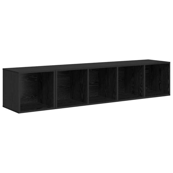 TV-Schrank Set 2 pcs Schwarze Eiche 37 x 37 x 142,5 cm