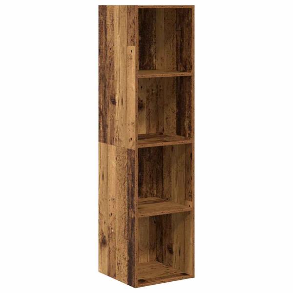 TV-Schrank-Set mit Speicher 4 pcs Altholz Holzwerkstoff