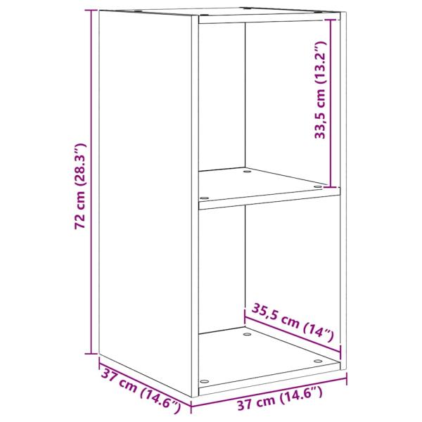 TV-Schrank-Set mit Speicher 4 pcs Schwarze Eiche Holzwerkstoff