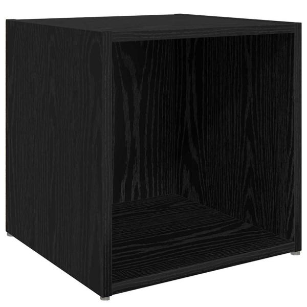 TV-Schrank Set mit Regal mit Speicher 8 pcs Schwarze Eiche Holzwerkstoff