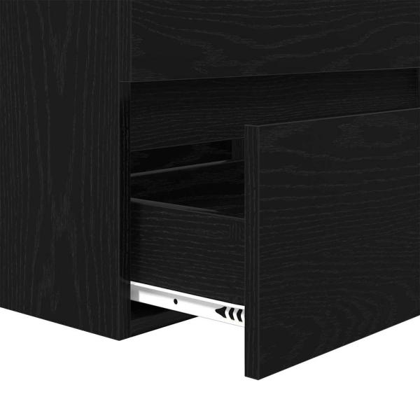 Badezimmermöbel Set 3 pcs Eiche handwerklich 60 x 38.5 x 45 cm