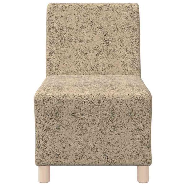 Sofa Stuhl mit Kissen 2 pcs Hellgrau 55 cm Faux Wildleder