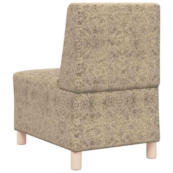 Sofa Stuhl mit Kissen 2 pcs Hellgrau 55 cm Faux Wildleder