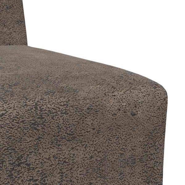 Sofa Stuhl mit Kissen 2 pcs Dunkelgrau 55 cm Faux Wildleder