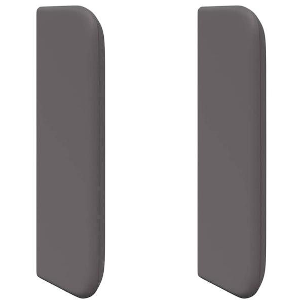 Kopfteil Ohren 2 pcs Grau 40 x 16 x 5 cm Kunstleder