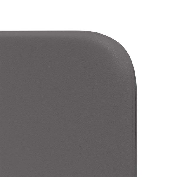 Kopfteil Ohren 2 pcs Grau 40 x 16 x 5 cm Kunstleder
