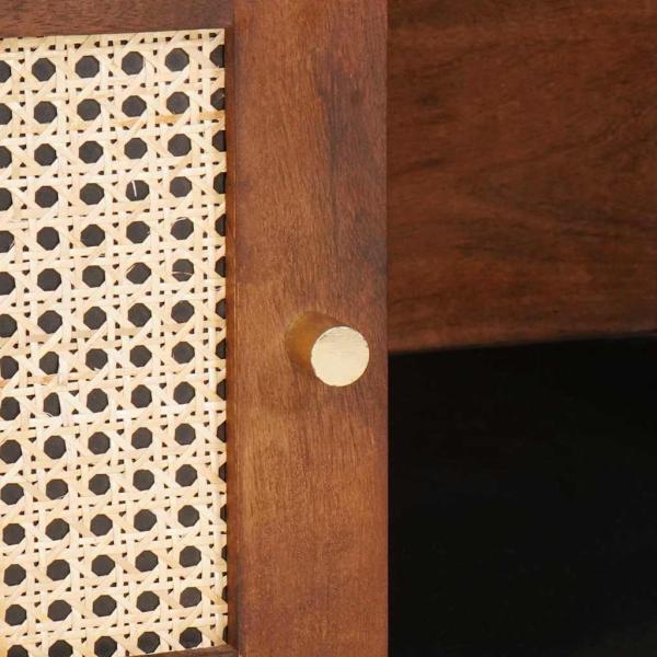 Kaffee-Tische mit Regal mit Speicher mit Tür Braun 100 x 54 x 40 cm