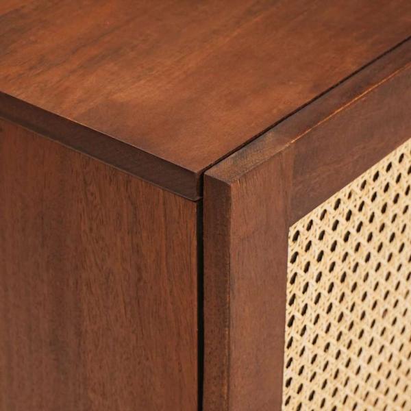Medienlagerungsschränke & Regale mit Regal mit Speicher mit Tür Braun