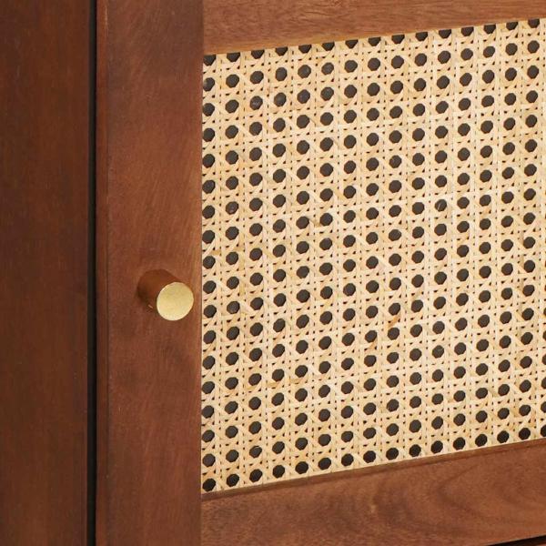 Medienlagerungsschränke & Regale mit Regal mit Speicher mit Tür Braun