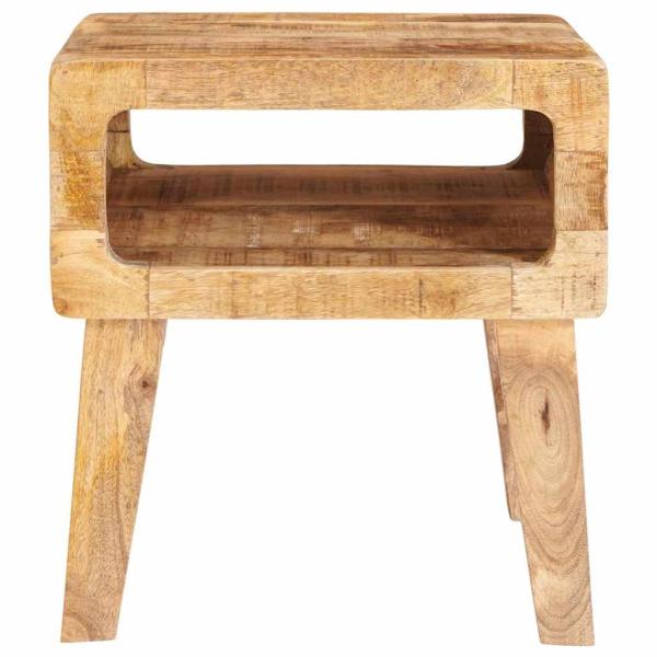 Beistelltische mit Regal 40 x 32 x 46 cm massives Mangoholz