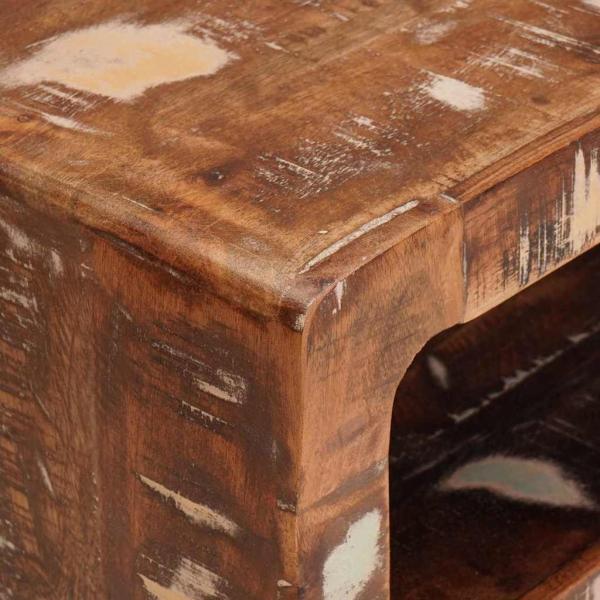 Beistelltische Mehrfarbig 40 x 32 x 46 cm recyceltes Massivholz