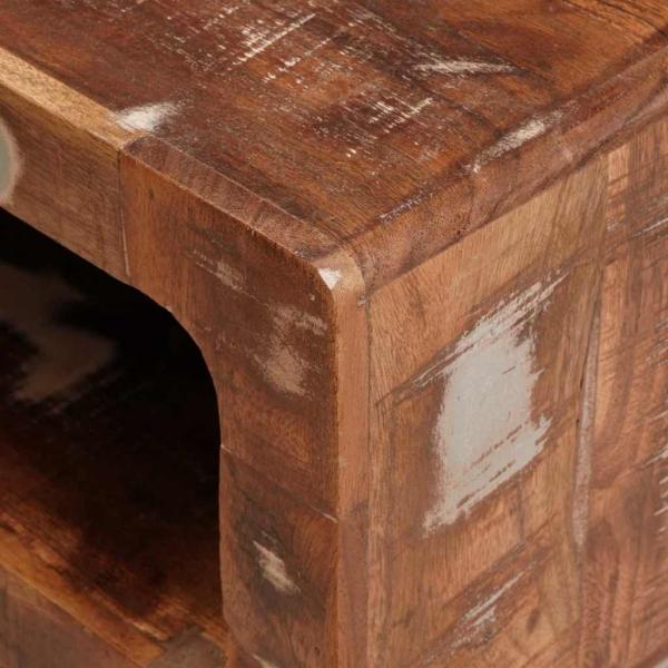 Beistelltische Mehrfarbig 40 x 40 x 49 cm recyceltes Massivholz