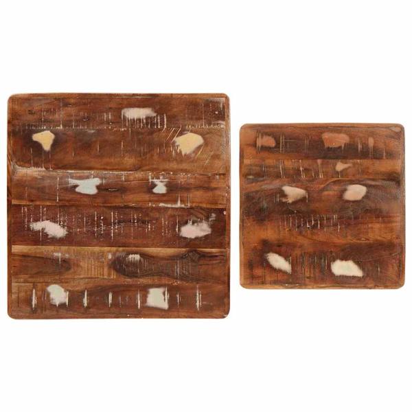 Beistelltische Mehrfarbig recyceltes Massivholz