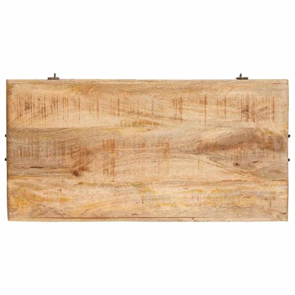 Aufbewahrungsbox Braun 70 x 35 x 40 cm massives Mangoholz