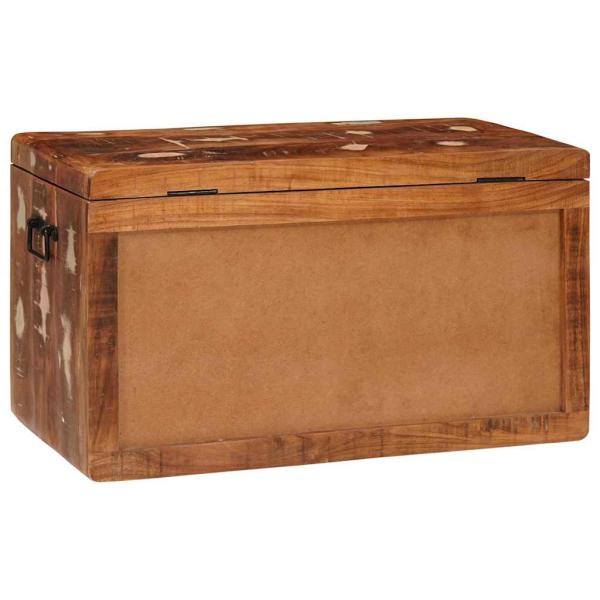 Aufbewahrungsbox 70 x 35 x 40 cm recyceltes Massivholz