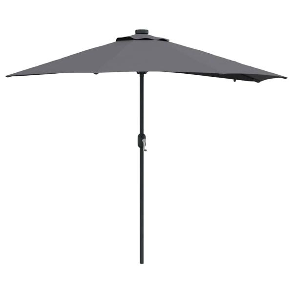 Gartenparasol Anthrazit 294 x 150 x 223 cm Stoff