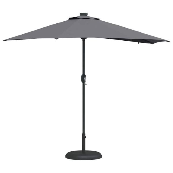 Gartenparasol Anthrazit 294 x 150 x 223 cm Stoff