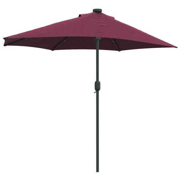 Gartenparasol Bordeauxrot 294 x 150 x 223 cm Stoff