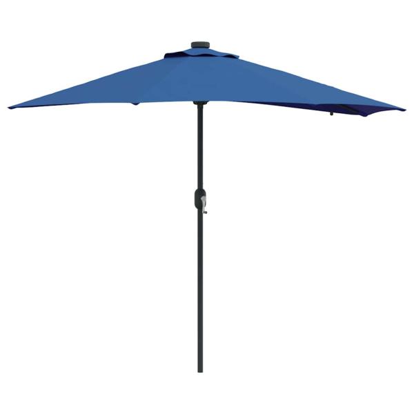 Gartenparasol Blau 294 x 150 x 223 cm Stoff