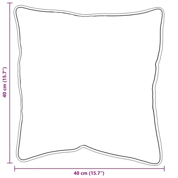 Kopfkissen 2 Stk. 41 x 41 x 20 cm Baumwolle und Polyester Weiß