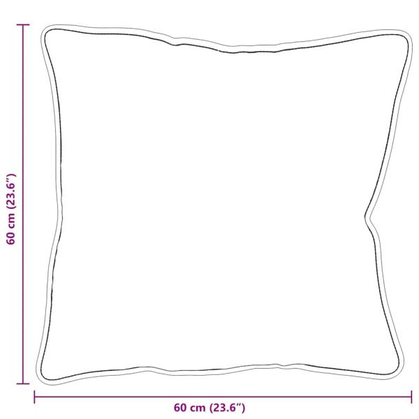 Kopfkissen 2 Stk. 60 x 60 x 20 cm Baumwolle und Polyester Weiß