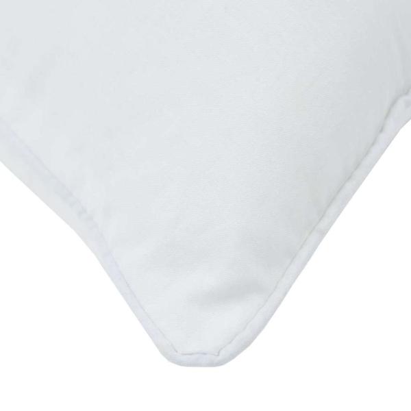 Kopfkissen 2 Stk. 80 x 60 x 20 cm Baumwolle und Polyester Weiß
