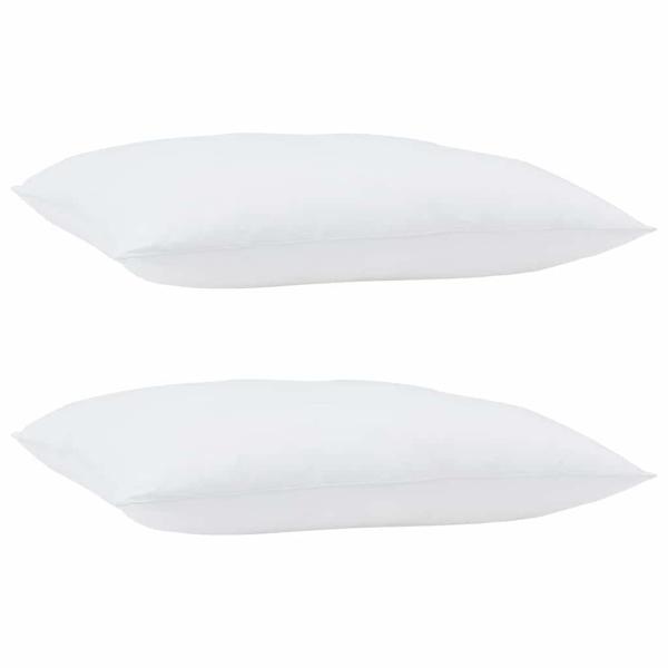 Kissen 2 pcs Weiß 60 x 80 cm
