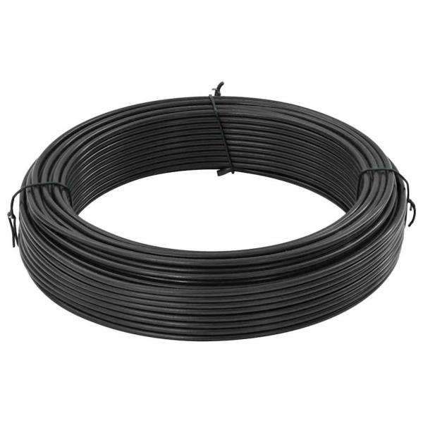 Zaunbindedraht Anthrazit 80 m PVC-beschichteter Stahl