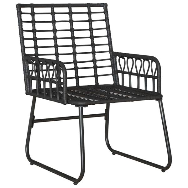 Garten Essgruppe 3 pcs Schwarz, Anthrazit 35 x 35 x 45 cm