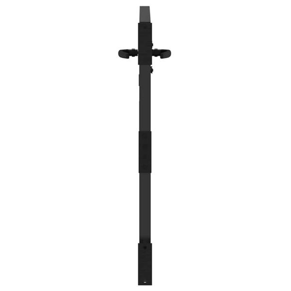 Gartentor Schwarz 105 x 100 cm Pulverbeschichteter Stahl